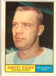 1961 Topps Baseball Cards      500     Harvey Kuenn
